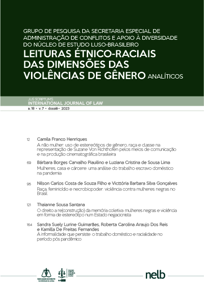					Visualizar v. 7 n. Especial (2023): Dossiê | Analíticos do Grupo de Pesquisa de Leituras Étnico- Raciais das Dimensões das Violências de Gênero da Secretaria Especial de Administração de Conflitos e Apoio à Diversidade
				